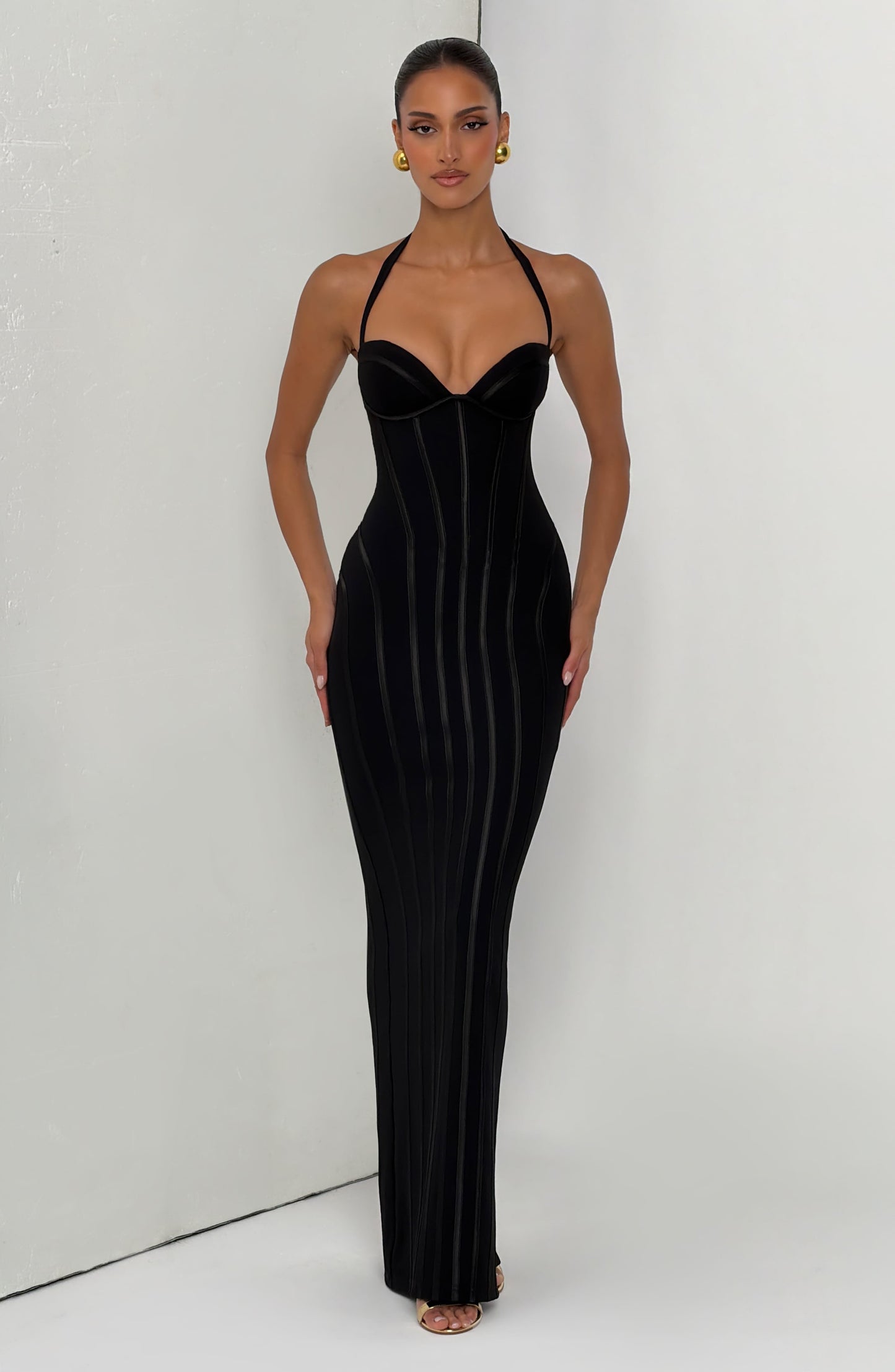 Vestido largo de verano Sophia negro