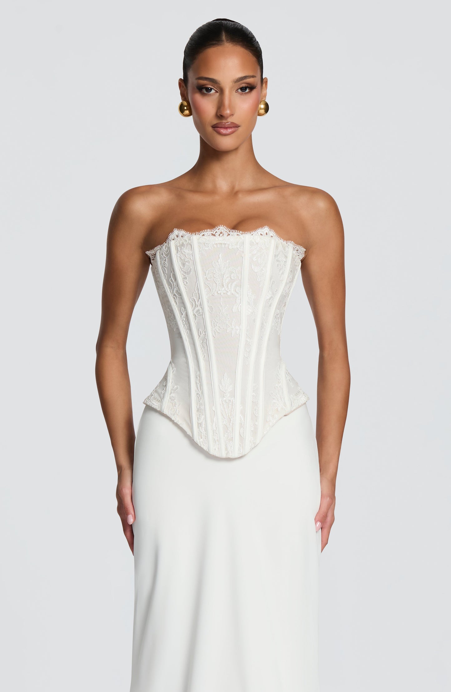 Vestido corsé Sophia Ivory