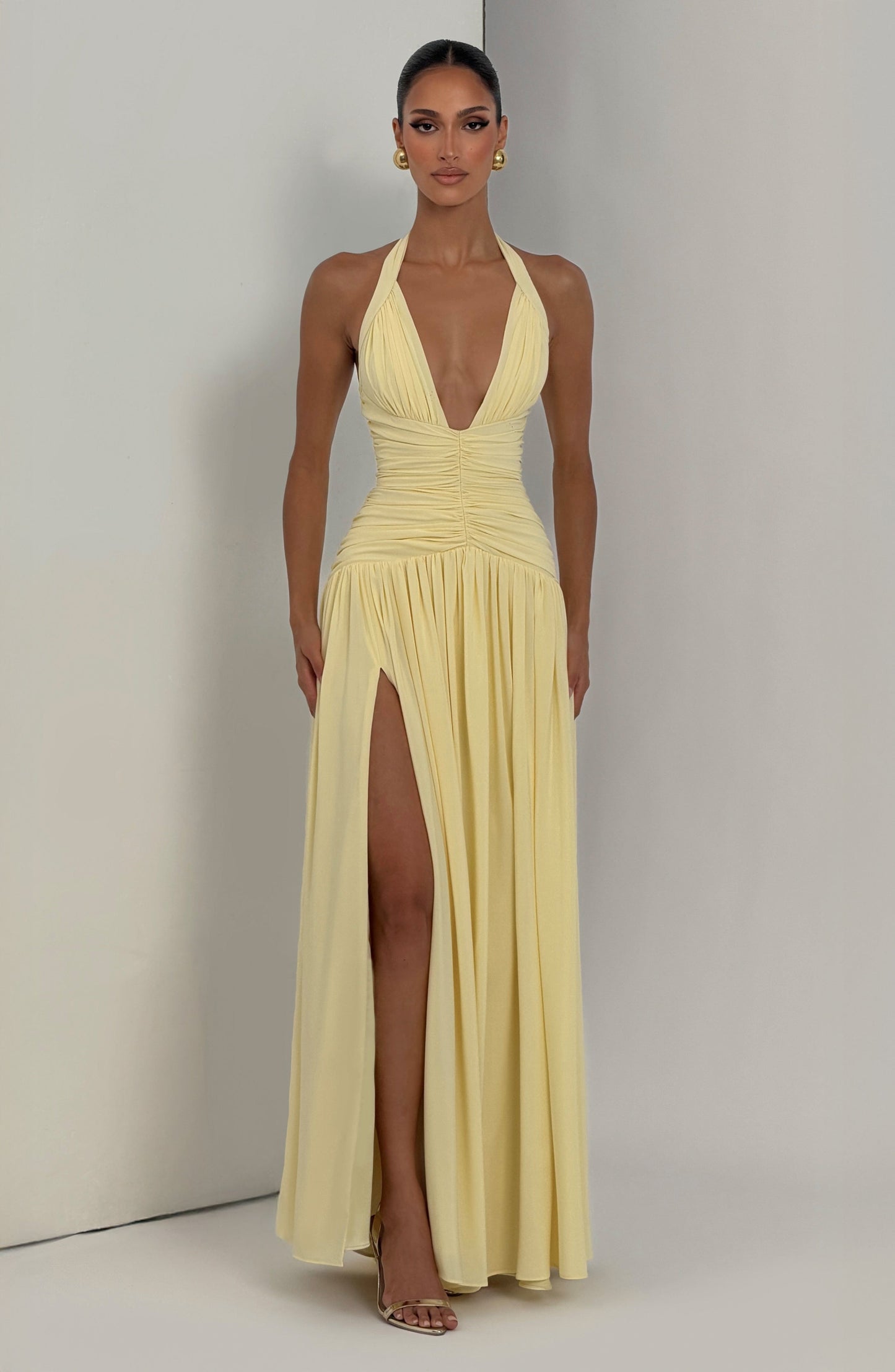 Vestido maxi de verano Chloe Lemon