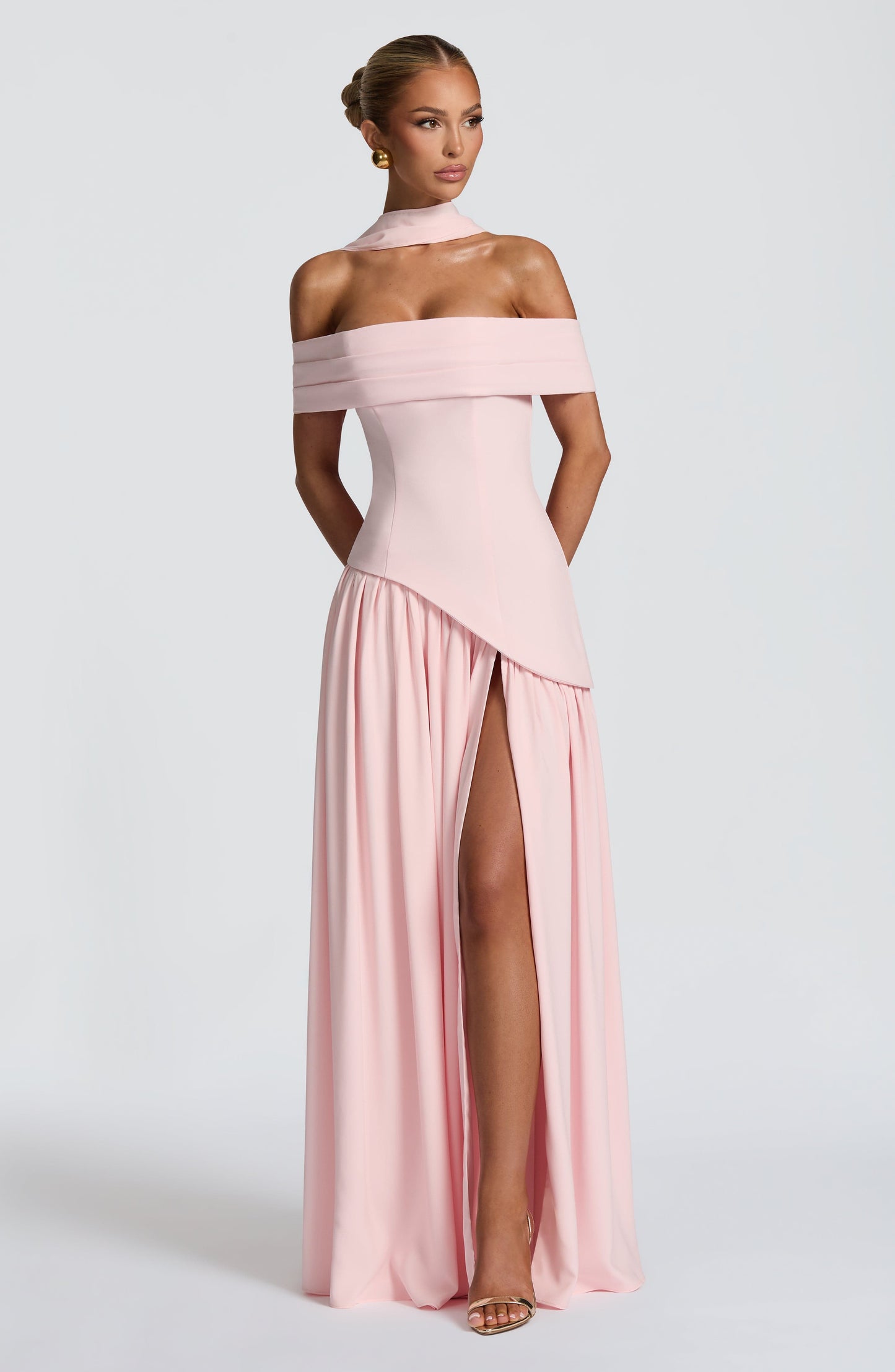 Vestido largo de verano Sophia Blush