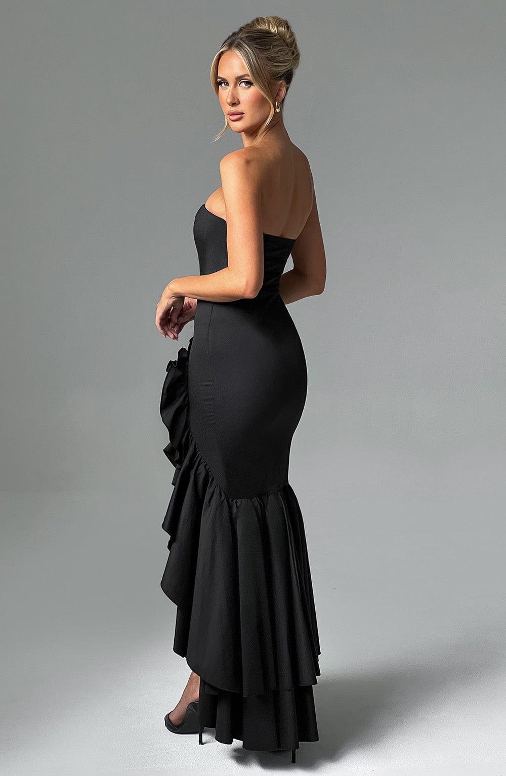 Luvrefashion | Black Angelina Maxi Dress in XS - image 12