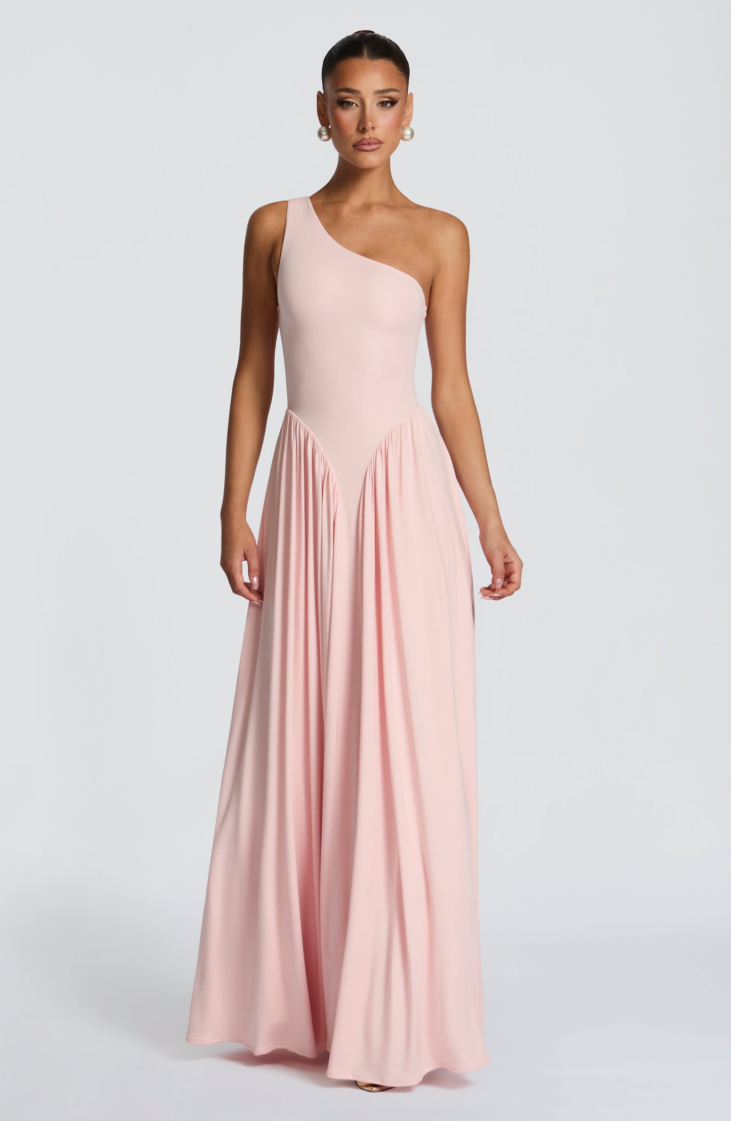 Vestido largo de verano Sophia Soft Blush