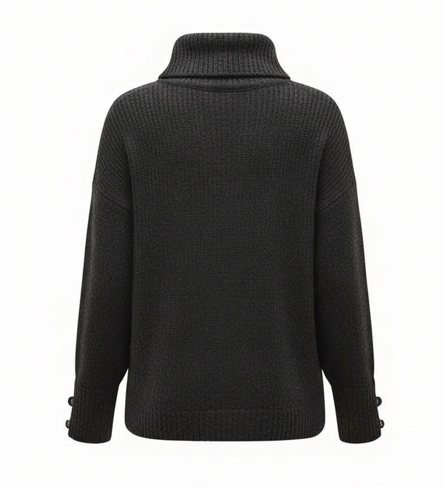 Luvrefashion | Loose Fit Cowl Neck Sweater in White - image 7
