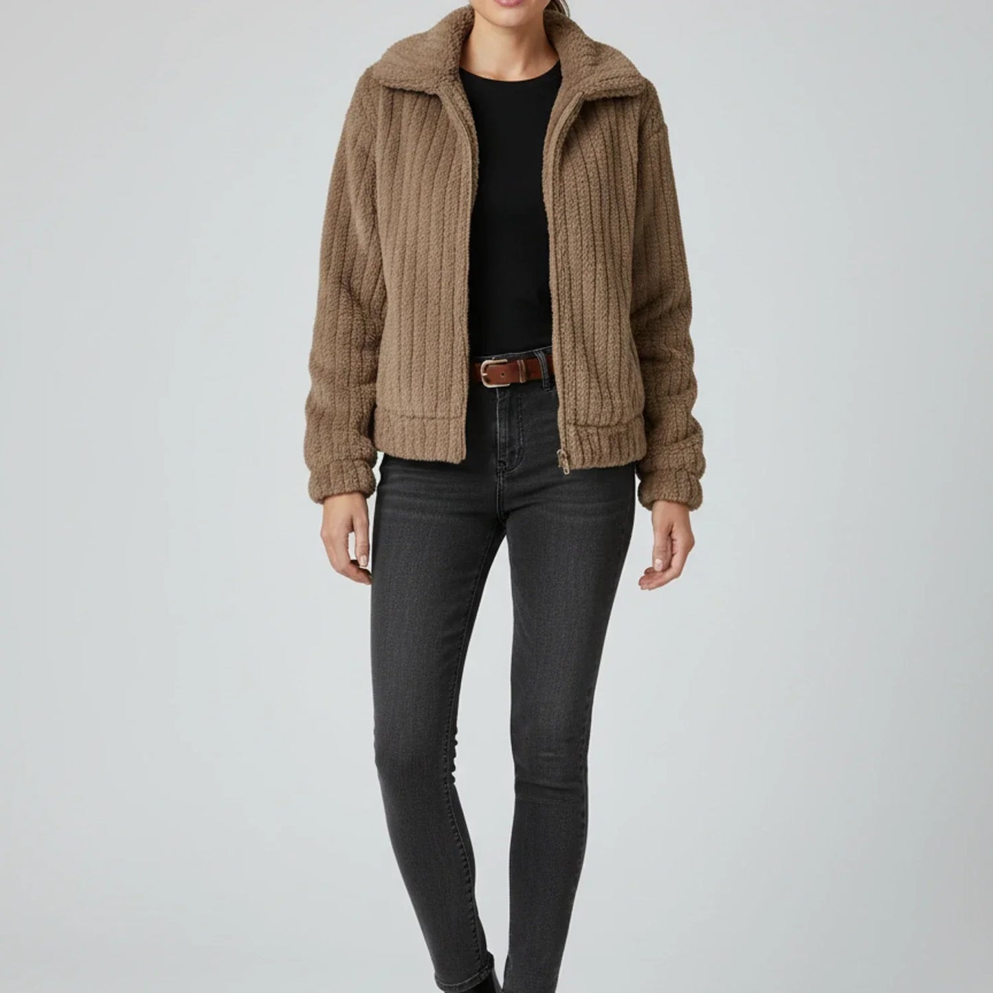 Luvrefashion | Ladies' Zippered Jacket in Dark Blue - image 12