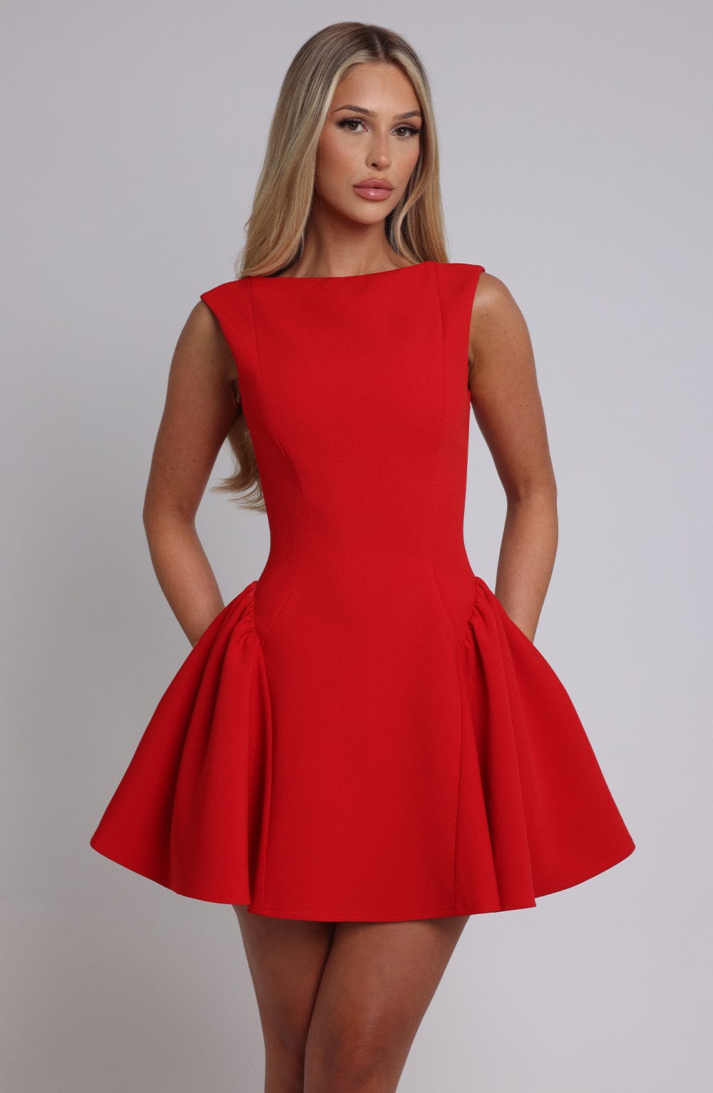 Sophia Vestido Corto Rojo - Moda de Verano Encantadora