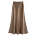 Grace | Falda midi elegante para mujer - Marrón claro