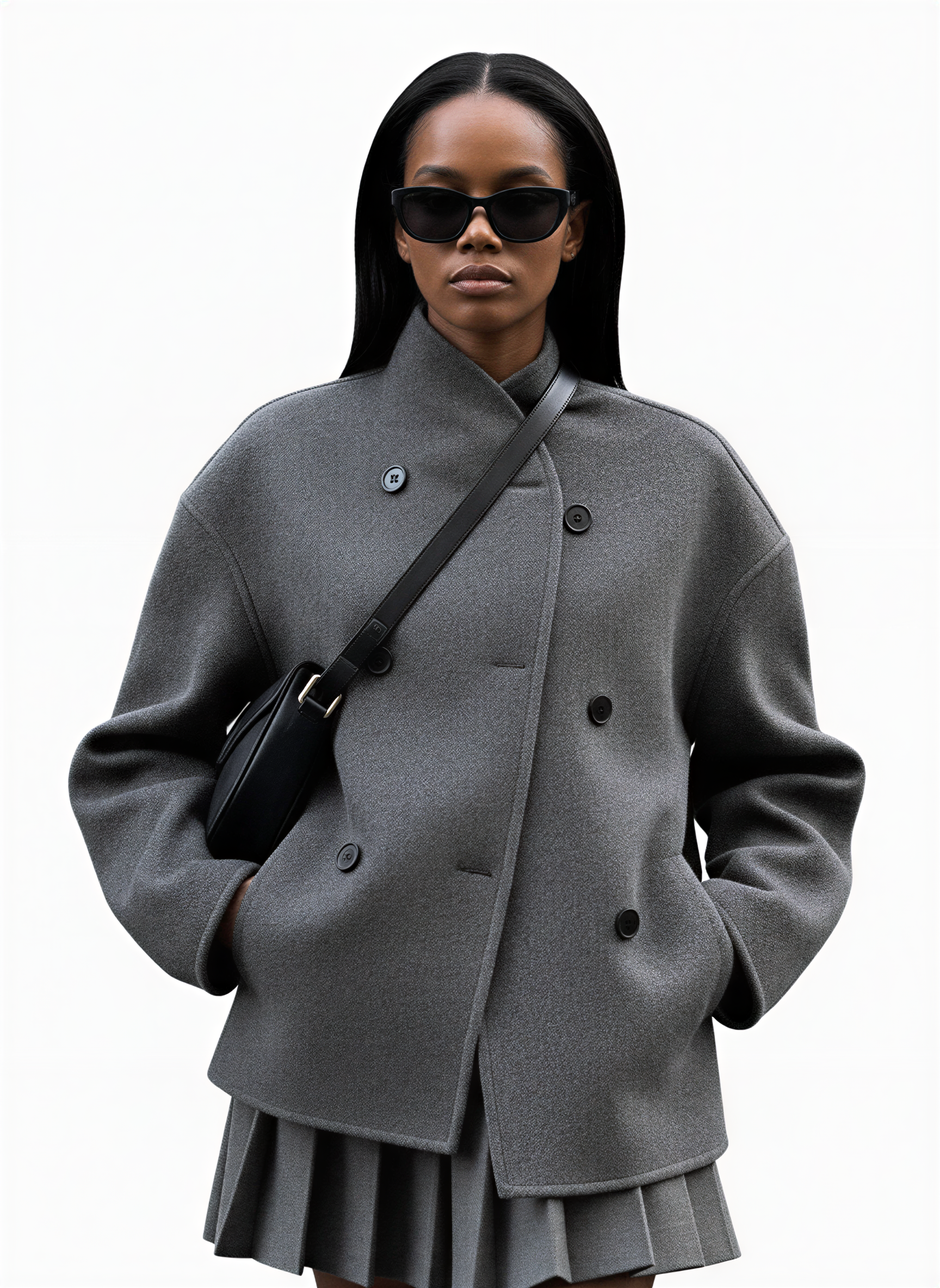Luvrefashion | Transitional Two Piece Set Structured Fabric in Gray - image 8