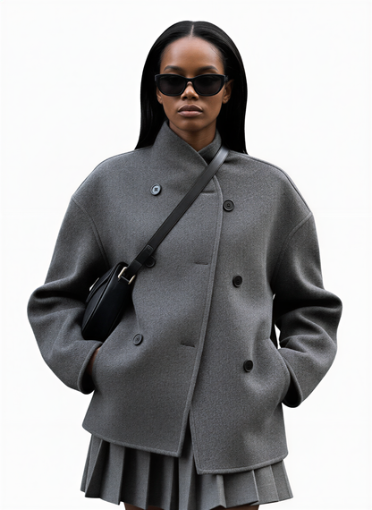 Luvrefashion | Transitional Two Piece Set Structured Fabric in Gray - image 8