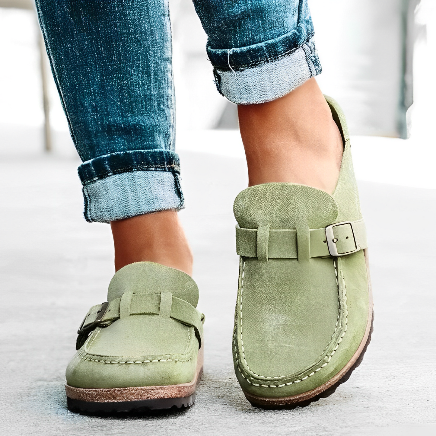 Lila | Sandalias con plantilla de corcho para mujer – Calzado de verano elegante y cómodo