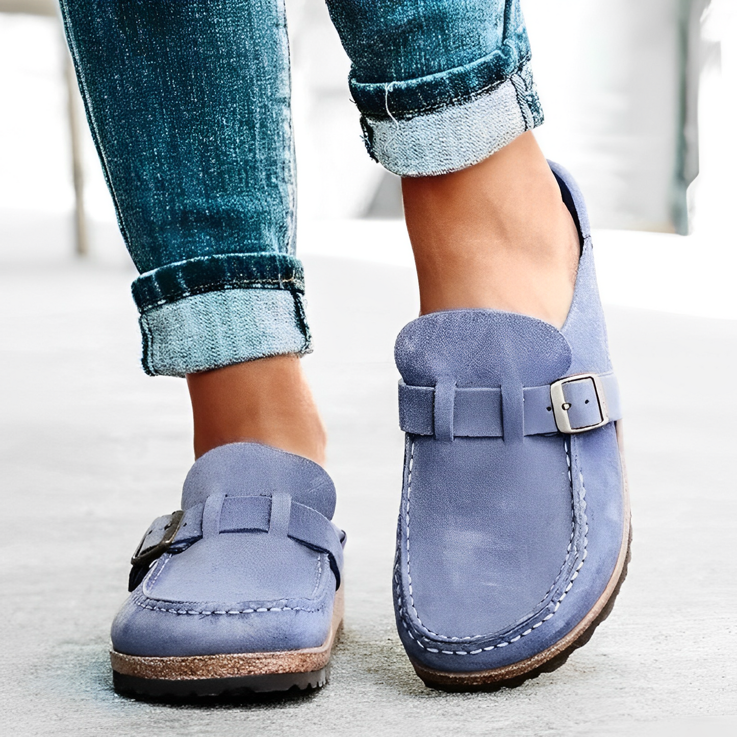 Lila | Sandalias con plantilla de corcho para mujer – Calzado de verano elegante y cómodo