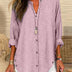 Betty | Blusa de mujer holgada con botones y manga larga - Rosa claro