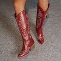 Emma | Botas cowboy de caña alta bordadas para mujer