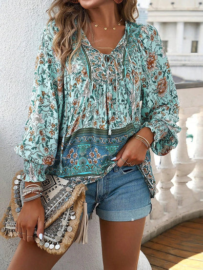 Luvrefashion | Linda Chic Floral Summer Blouse in Pink - image 7