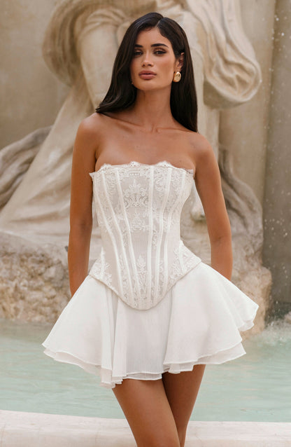 Vestido corsé Sophia Ivory