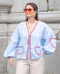Betty | Blusa elegante con corazón para mujeres a la moda