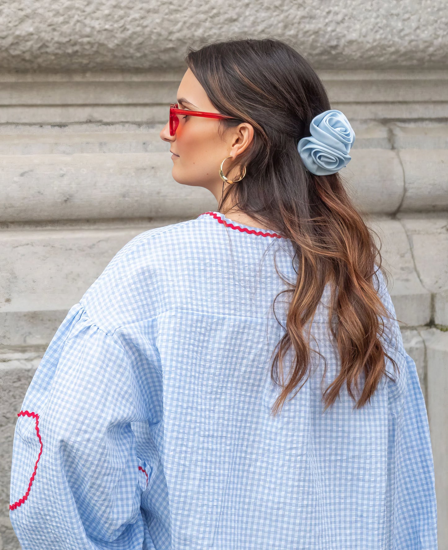 Luvrefashion | Betty Chic Heart Blouse for Fashionable in Pink - image 8