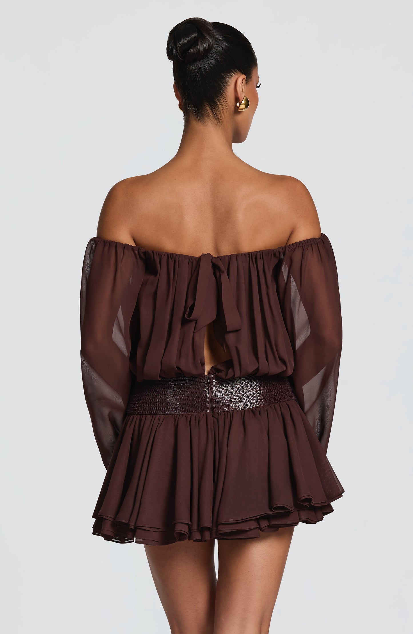 Sophia Plum Brown mono corto de verano