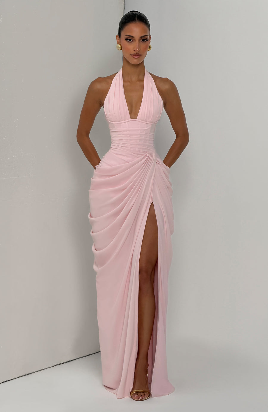 Vestido veraniego largo Sophia Blush