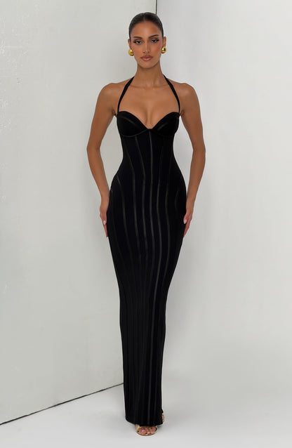 Vestido largo de verano Sophia negro