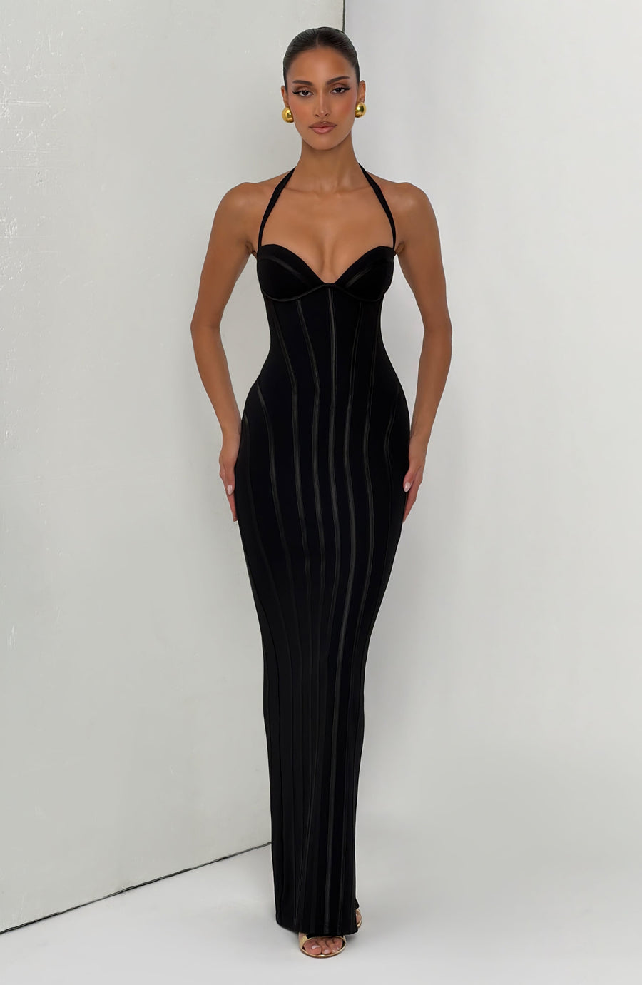 Vestido largo de verano Sophia negro
