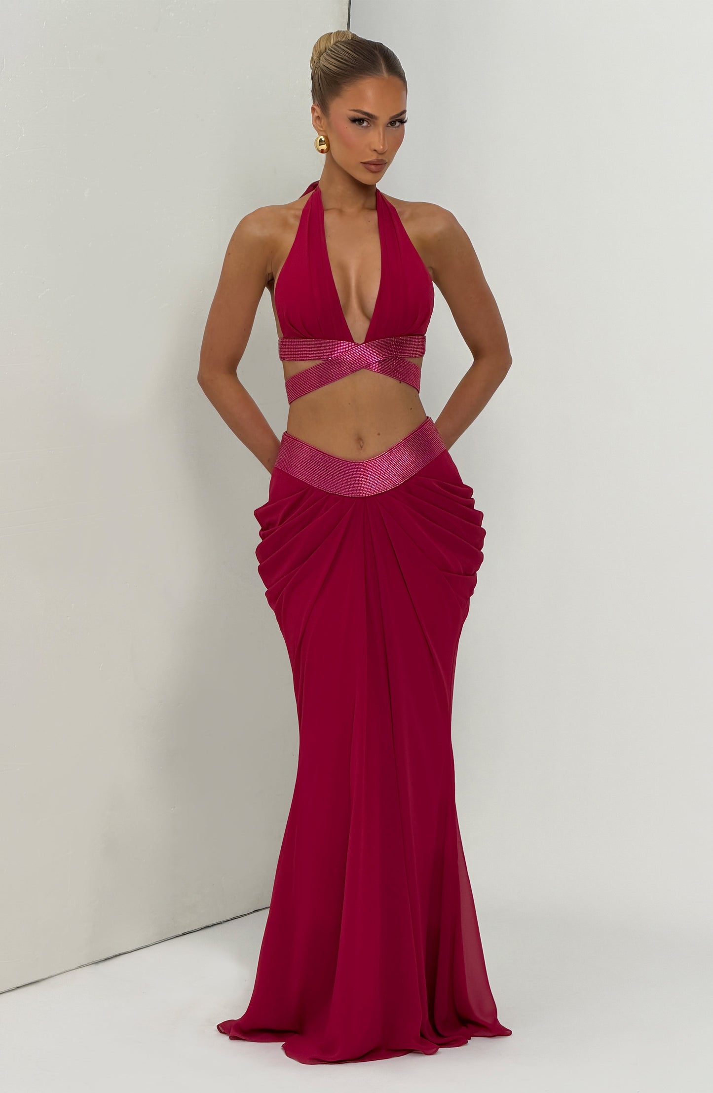 Bralette Emily de encaje de frambuesa