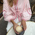 Betty | Blusa elegante con corazón para mujeres a la moda - Rosa