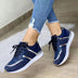 Nicolette | Zapatos elegantes con cordones para mujer con detalles metálicos - Azul