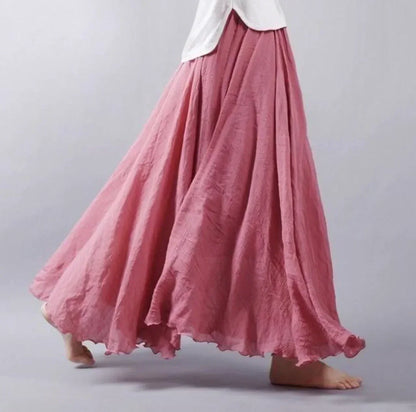 Luvrefashion | Christina Bohemian Long Skirt in White - styled look