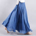 Christina | Falda Larga Bohemio - Azul