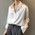 Olive | Blusa Brillante Elegante con un Ajuste Favorecedor - Blanco