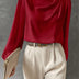 Hera | Blusa Holgada Elegante para Mujer - Rojo