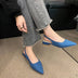 Zapatos Planos Destalonados Chic de Verano Sophia para Mujer - Azul