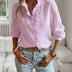 Lila | Blusa sofisticada con volantes para mujer - Rosa