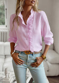 Lila | Blusa sofisticada con volantes para mujer