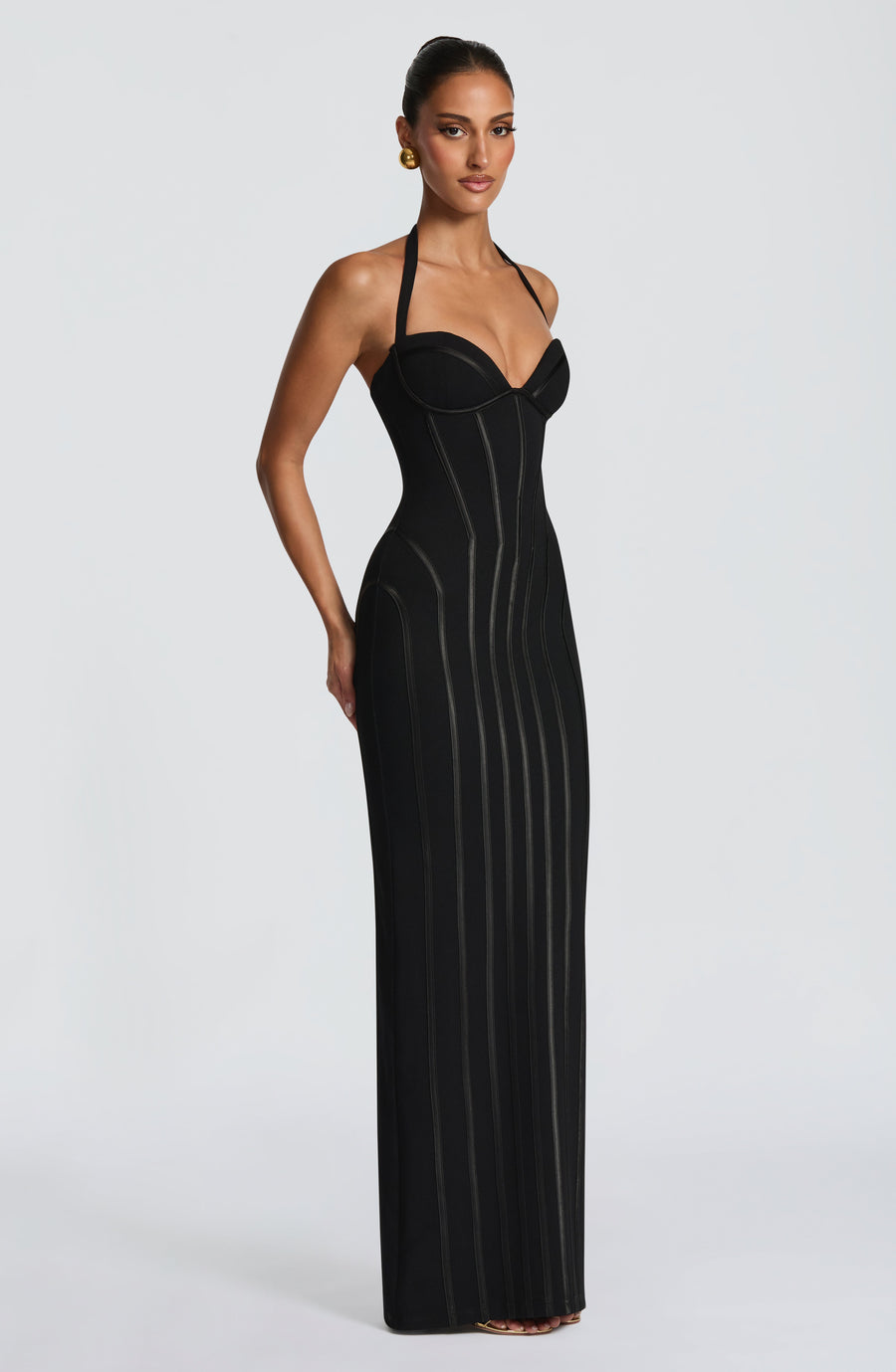 Vestido largo de verano Sophia negro