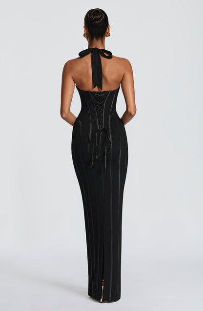 Vestido largo de verano Sophia negro