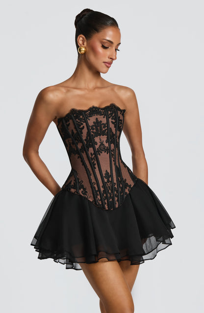 Top Corsé Sophia Negro para el Verano