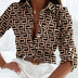 Delilah | Blusa de rayas elegante para la comodidad relajada del verano - Marrón