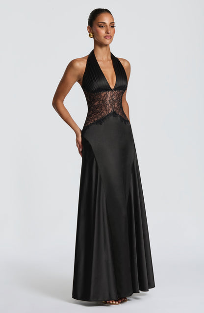 Vestido largo de verano Sophia negro