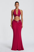Maxifalda Chloe Raspberry - Moda de verano larga