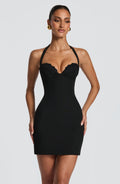Emily Black Mini Vestido - Moda de Verano Encantadora