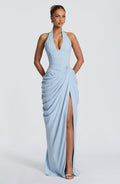 Vestido largo de verano Sophia Glacier Blue