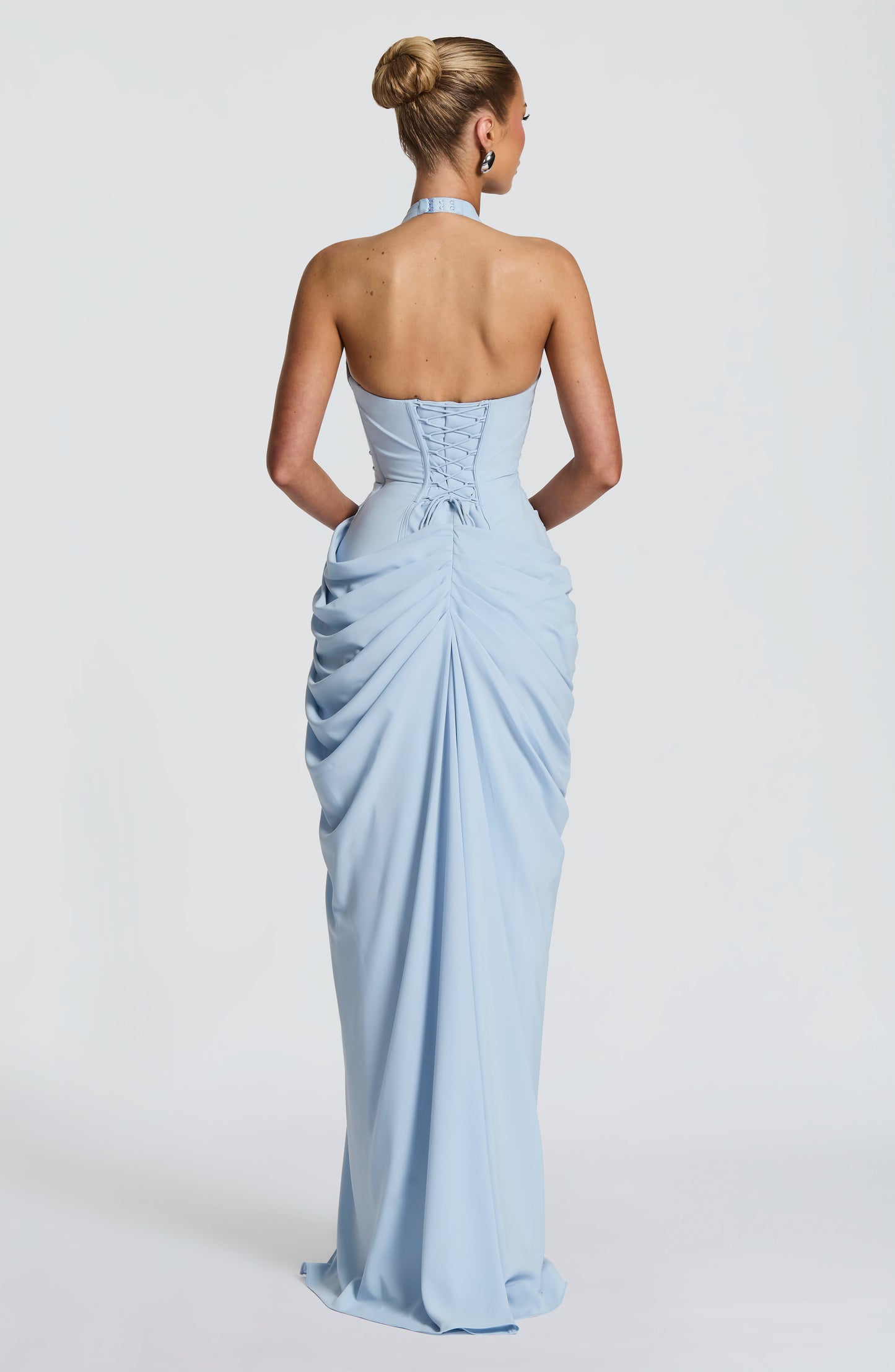 Vestido largo de verano Sophia Glacier Blue