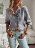 Lila | Blusa sofisticada con volantes para mujer