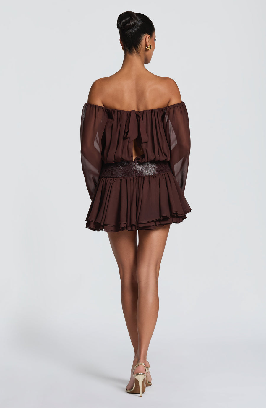 Sophia Plum Brown mono corto de verano