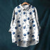 Angela | Camisa Oversize Versátil para Mujer - Azul