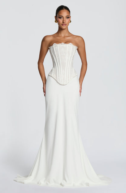 Vestido corsé Sophia Ivory