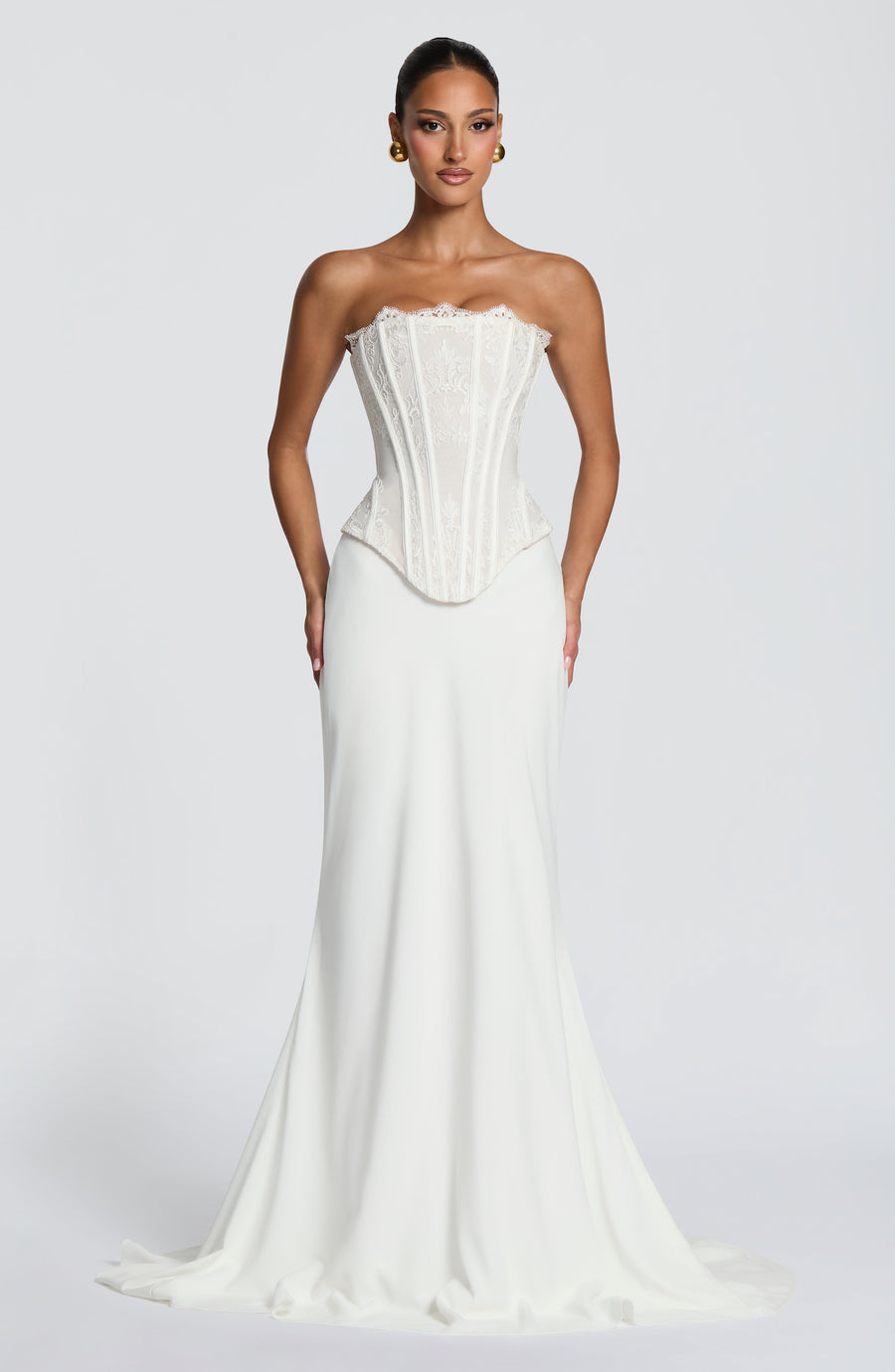 Vestido corsé Sophia Ivory