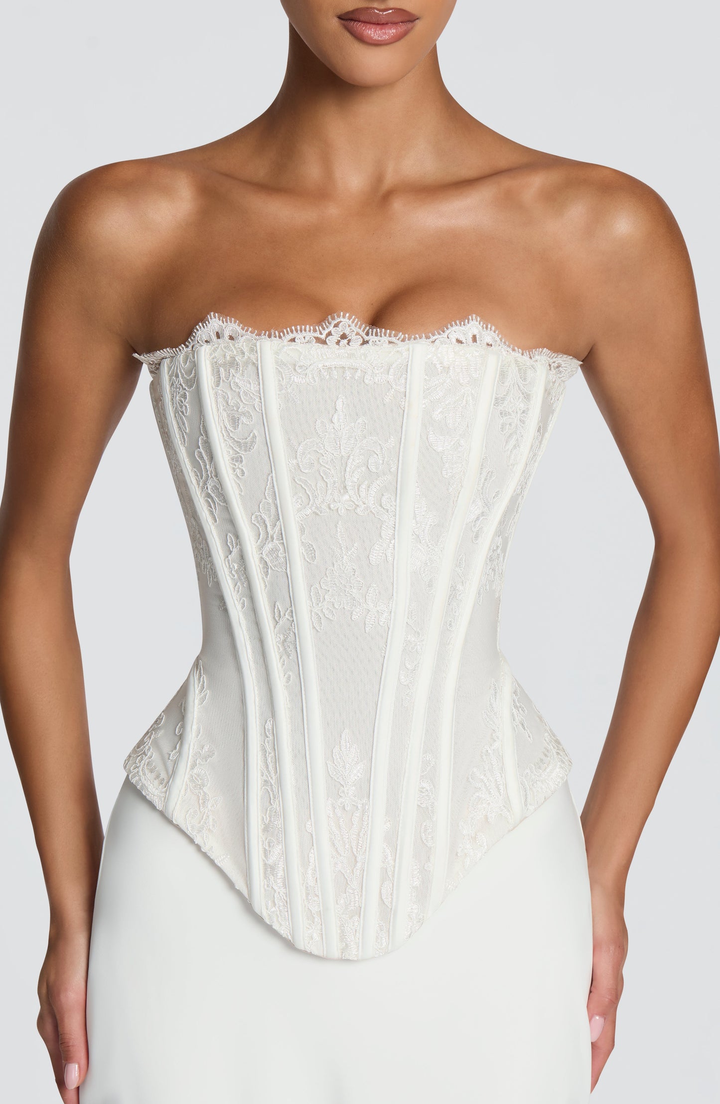 Vestido corsé Sophia Ivory