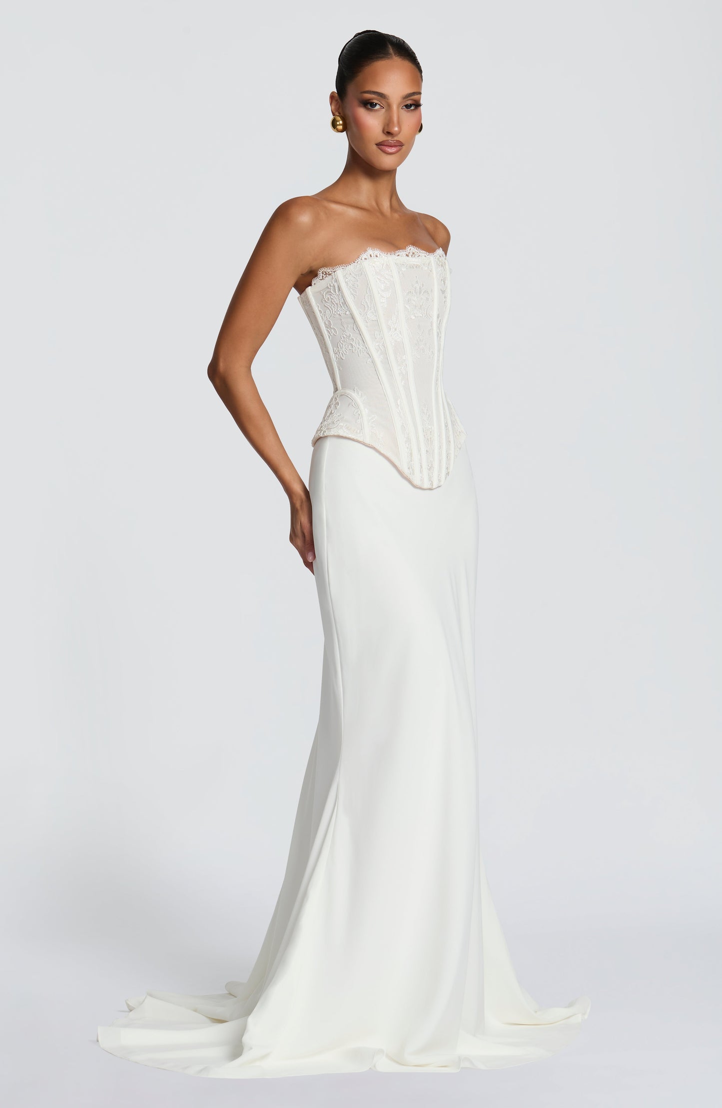 Vestido corsé Sophia Ivory